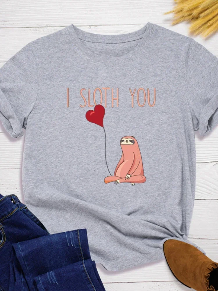 Женская футболка с коротким рукавом и круглым вырезом свободного покроя