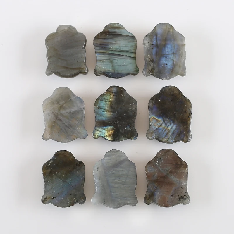 Оптовая продажа натуральный камень лабрадорит голова Будды резной кулон бисер