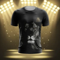high quality mens t shirts hip hop tshirts lion t shirt oversized couple tops short sleeve tee quick dry clothing leisure party