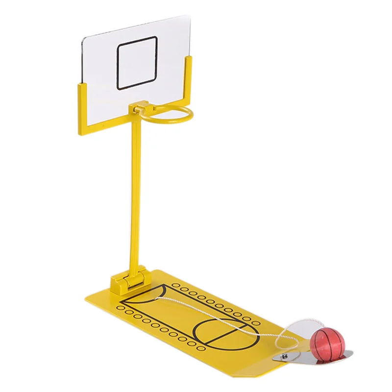 

Stress Relief Toy Foldable Mini Basketball Game Office Desktop Table Basketball Birthday Gift Training Toys,Yellow