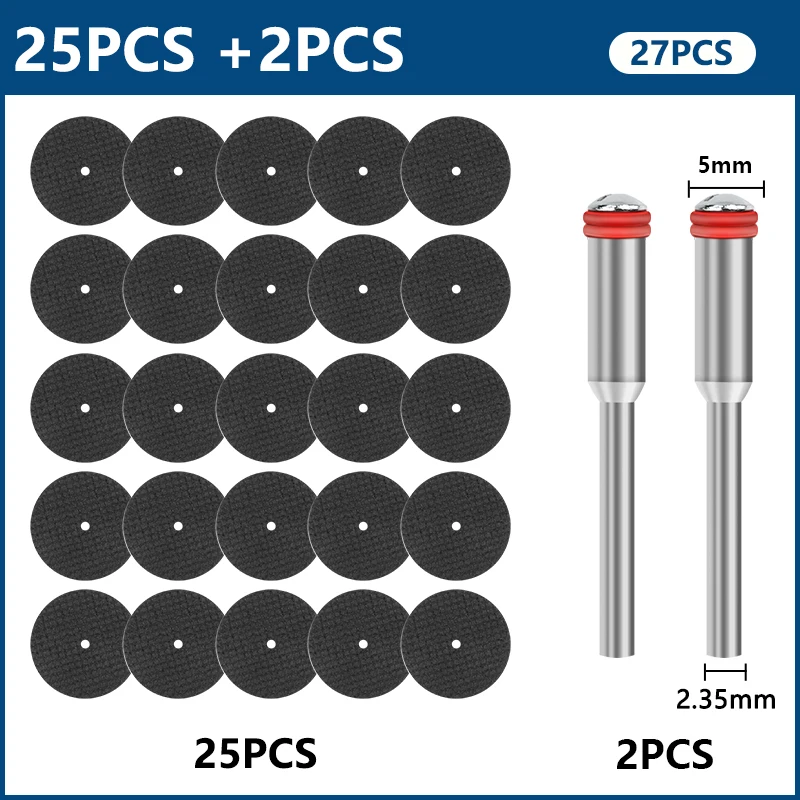 

XCAN 32 мм набор абразивных отрезных дисков 2,35 3,0 мм, шлифовальные круги с оправкой для вращающегося инструмента Dremel, пильное полотно, отрезной диск по металлу