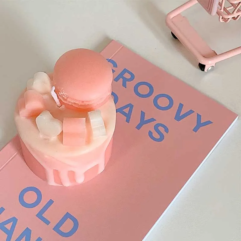 

Macaron Love candle making Silicone Mold Birthday candle for friends