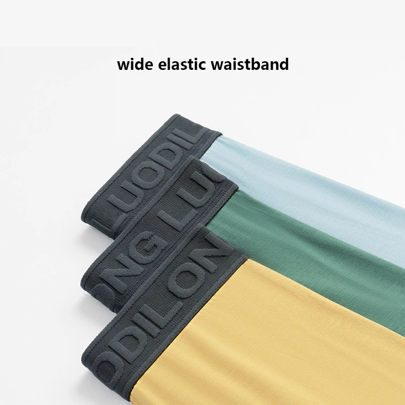 FK 4Pcs Underwear Men Boxer Shorts Ice Silk Antibacterial Boxershorts Male Panties Modal Men Underpants Lingeries Free Shipping