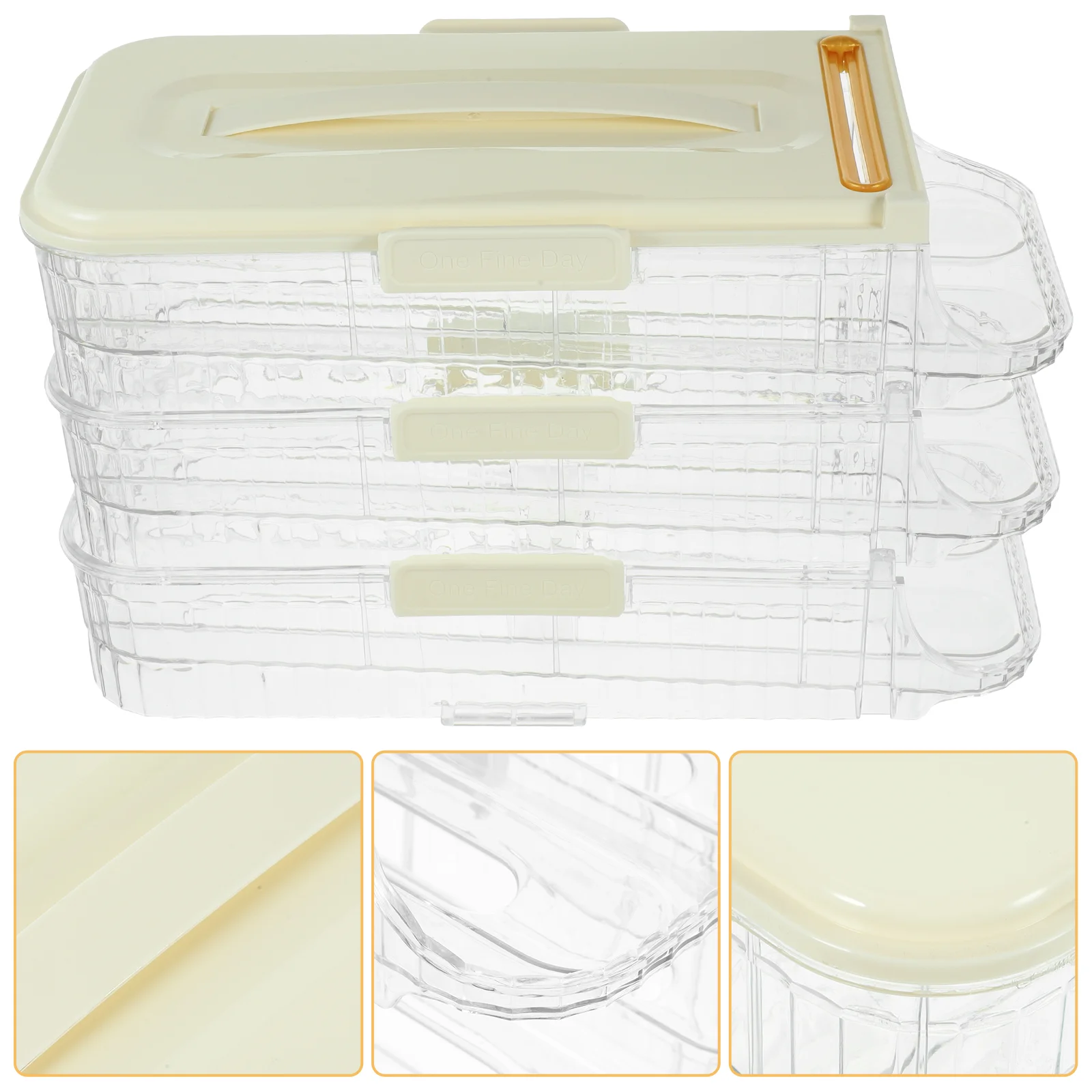 

Egg Rack Refrigerator Organizers Storage Counter Holder Eggs Seal Fridge Pp Bin