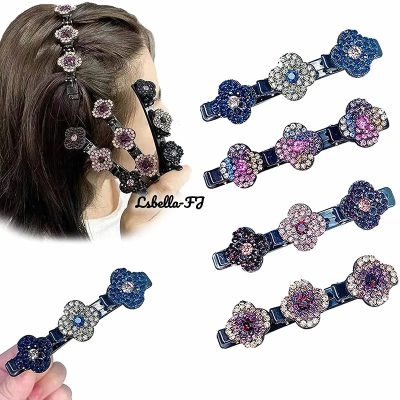 

Double-Layer Bangs-Clip Lazy Braided Hair-Clip Shredding Artifact Side Hairpin Headdress Duckbill Clip Water Hair Drill Clip