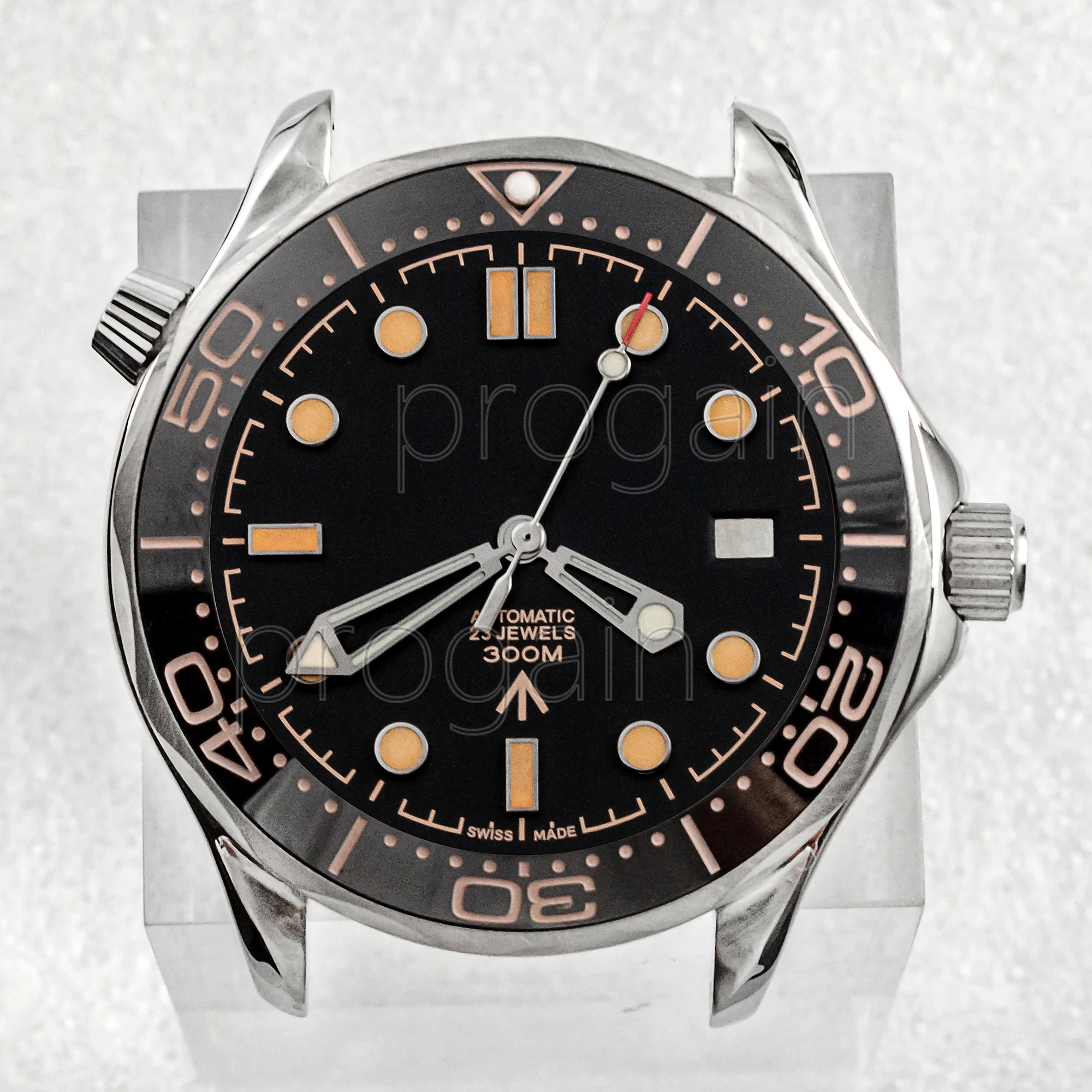 Корпус NH35 с циферблатом для Seamaster 300 водонепроницаемый корпус из нержавеющей