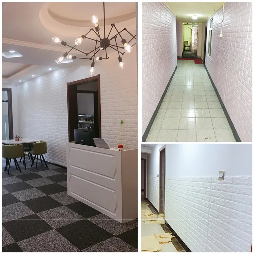 3d-наклейка на стену в стиле ретро обои с рисунком кирпича для гостиной детской