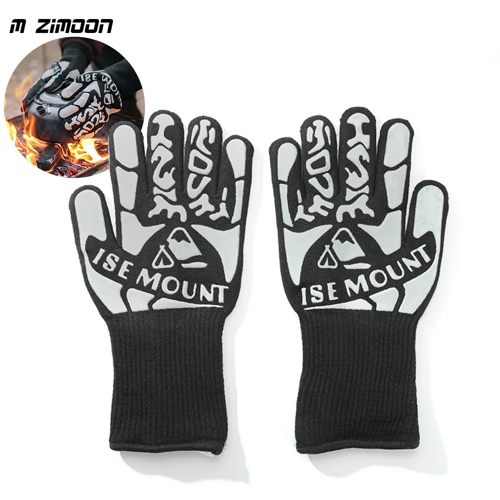 

Перчатки для барбекю 1 пара, для отдыха на открытом воздухе, для кемпинга, приготовления пищи, барбекю, перчатки с защитой от высоких температур, для микроволновой печи