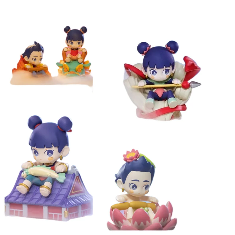 

Оригинальный POPMART non-human Be in a daze Nezha серия мультфильмов, необычное подтверждение, электронная модель, загадочная коробка