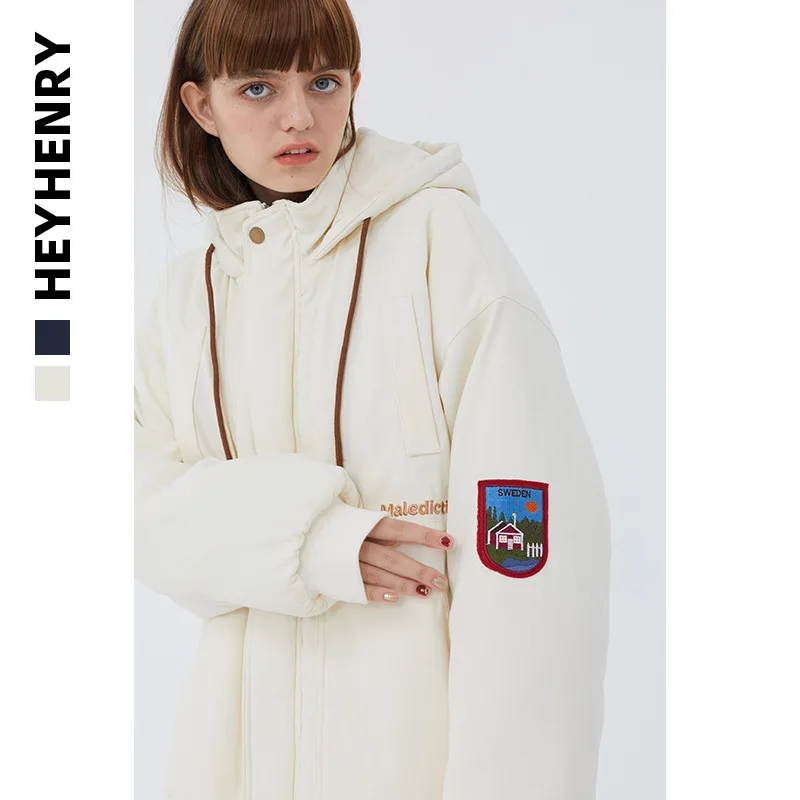 new winter men's thick padded jacket couple hooded hong kong loose jacket men's cold jacket parkas coats for men winter Coats