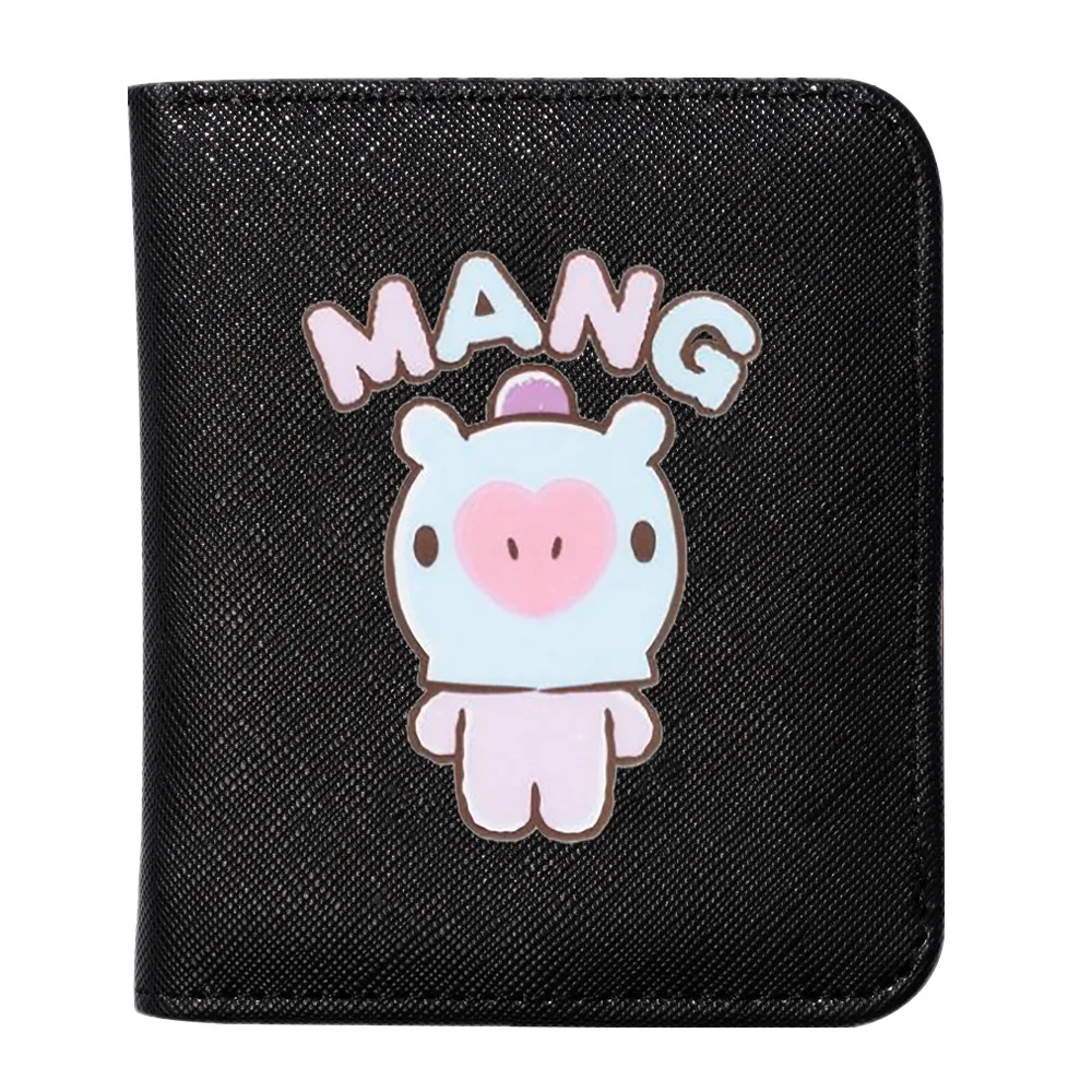 Kawaii Bt21 детский мультяшный аниме кошелек студенческий держатель для карт цветной