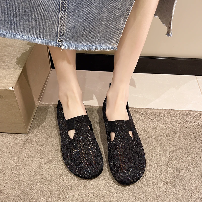 Summer Women Shoes Lady hand made Flats Sneakers Breathable Lightweight Women Flat Shoes Manual Woven Shallow Women Casual Shoes