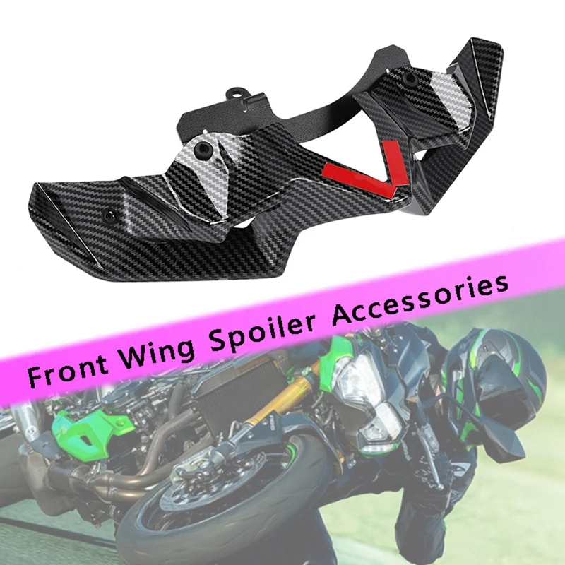 

1PC Green Front Motorcycle Accessories Wing Spoiler Accessories For Kawasaki Z900 2020 2021 2022