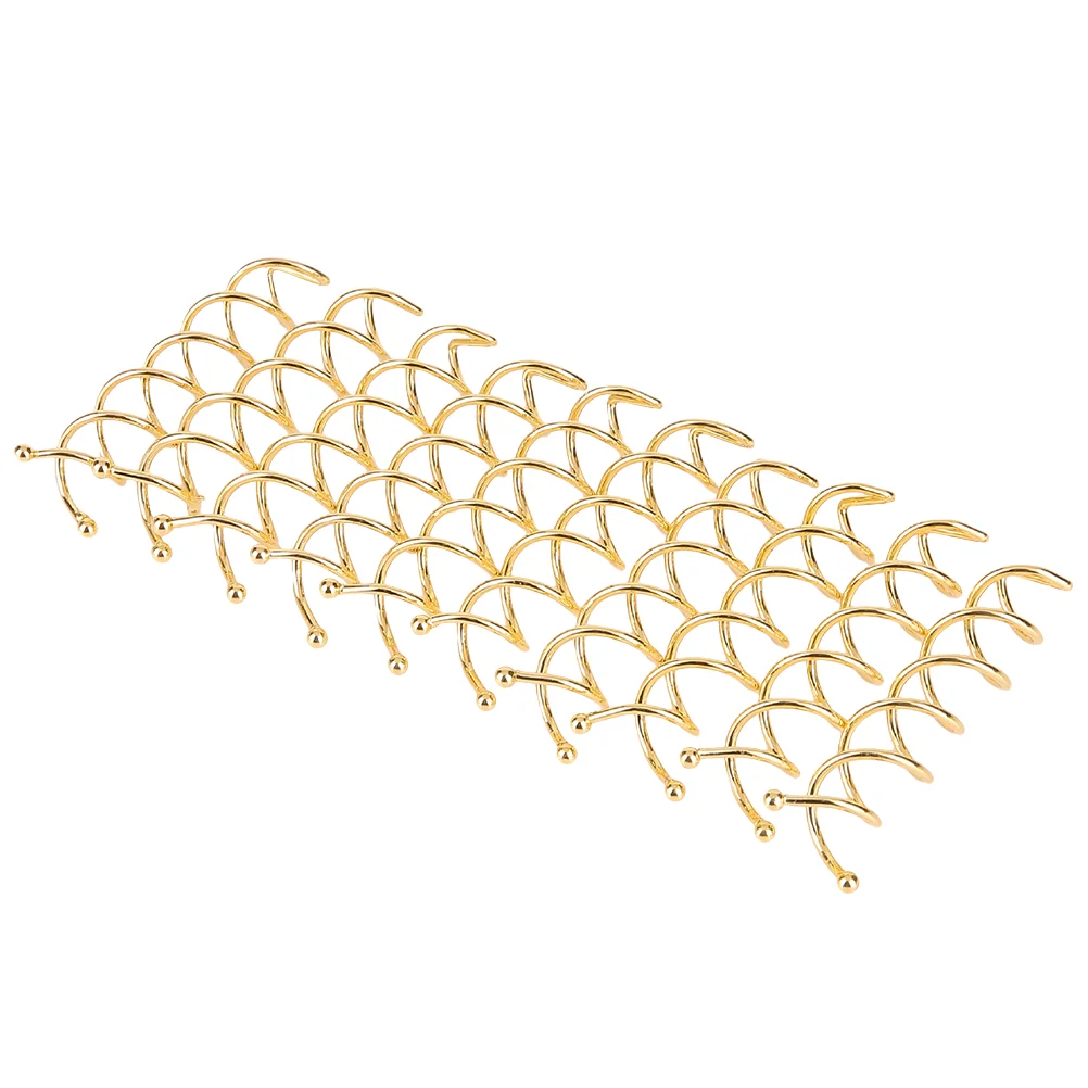 

20Pcs Spiral Hairins Hair Screw Clamps Simple Hair Clips Hairstyling Accessories for Girls Golden