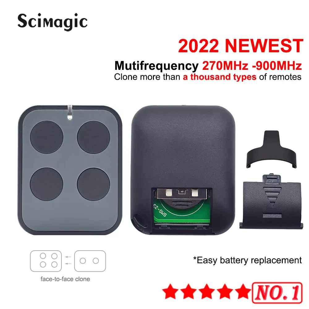 

Top 300-900 MHz Garage Gate Remote Control Gate Door Command Clone for Motorline HORMANN LIFTMASTER BENINCA PUJOL SOMMER DEA