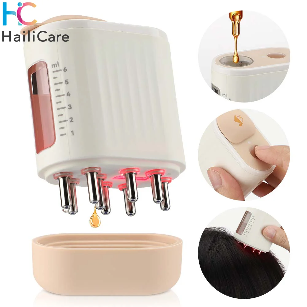 

Electric Red Light Hair Growth Comb Micro-Current Massager Comb Anti Hair Loss EMS Vibration Massager Hair Brush Hair Scalp Care