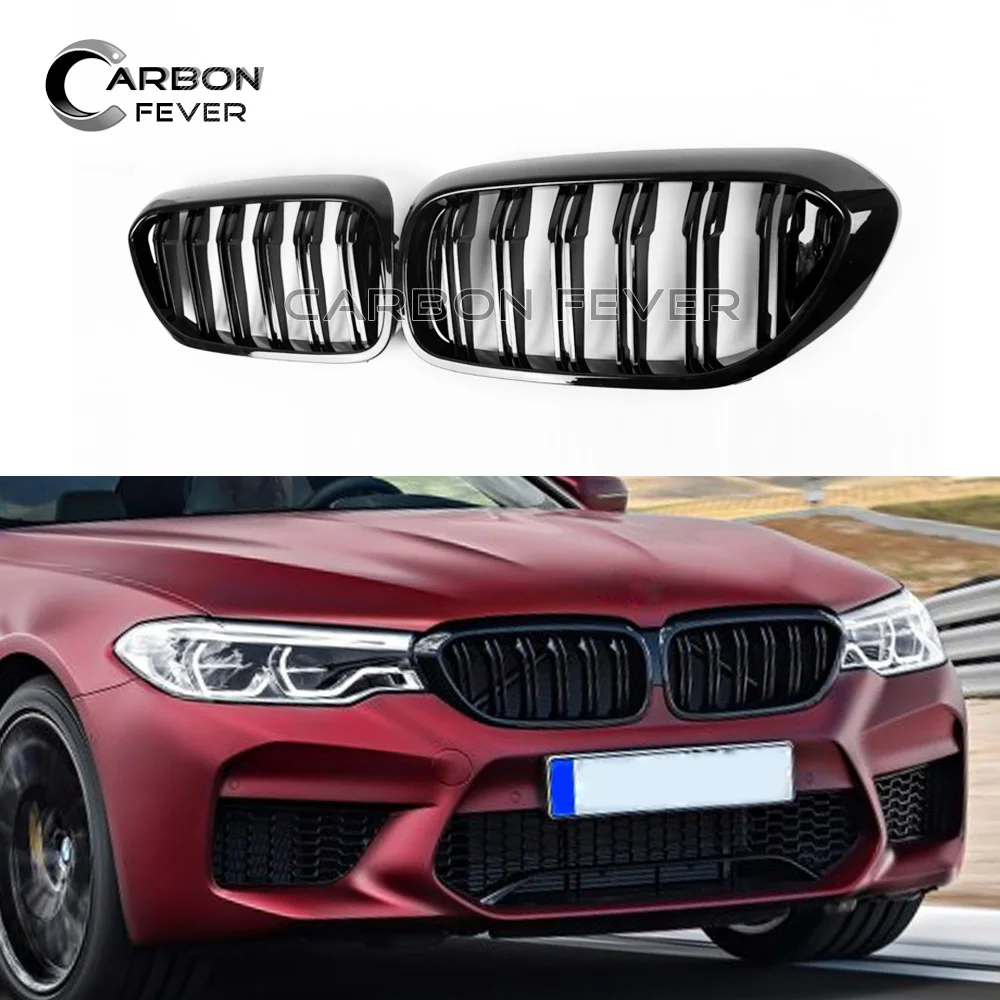 Gloss Black front Hoop Kidney Grille Racing Grill for BMW G30 G31 5 Series Sedan Wagon &amp F90 M5 2017 2018 2019 Pre-LCI ABS | Автомобили