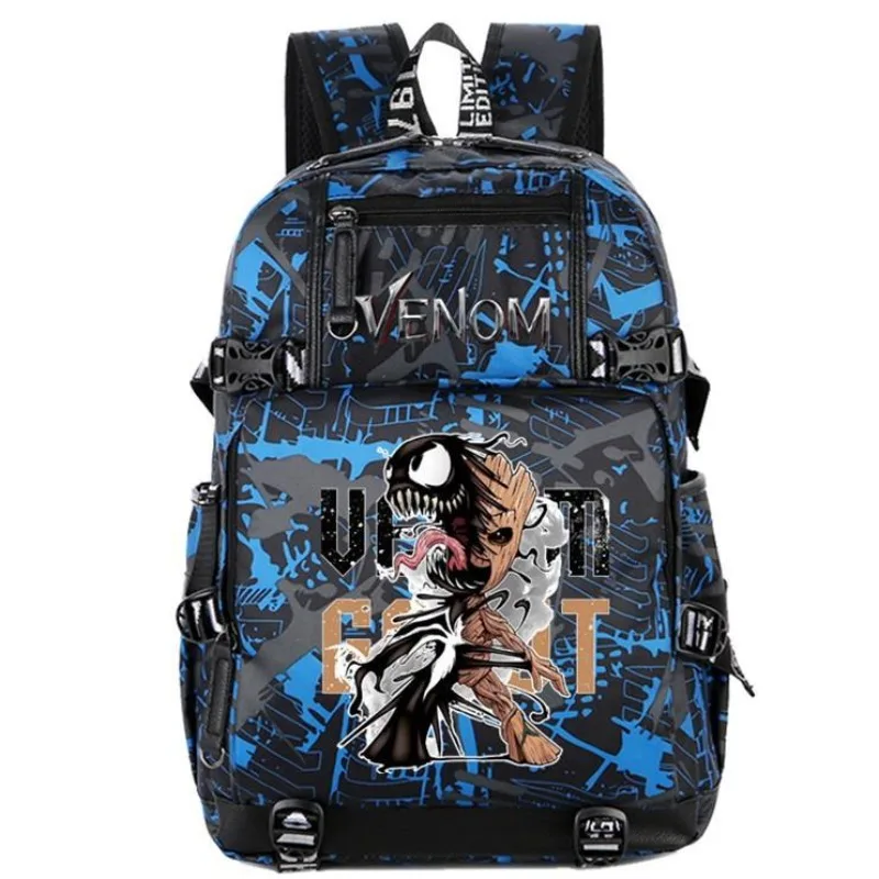 

Venom joint Groot schoolbag superhero Marvel backpack luminous gift for male and female primary and secondary school students