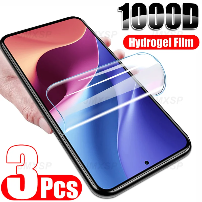 

3Pcs Full Cover Hydrogel Film For Xiaomi Redmi Note 11 K40 Pro Plus 11S 11T Screen Protector For Redmi Note 10 Pro 10S 10T Film