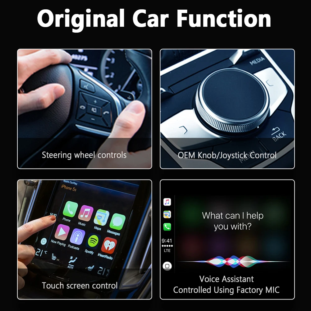 

Wireless CarPlay Adapter Dongle USB For Cars With Original Wired CarPlay To Wireless CarPlay Multi-function Ailinkbox A7