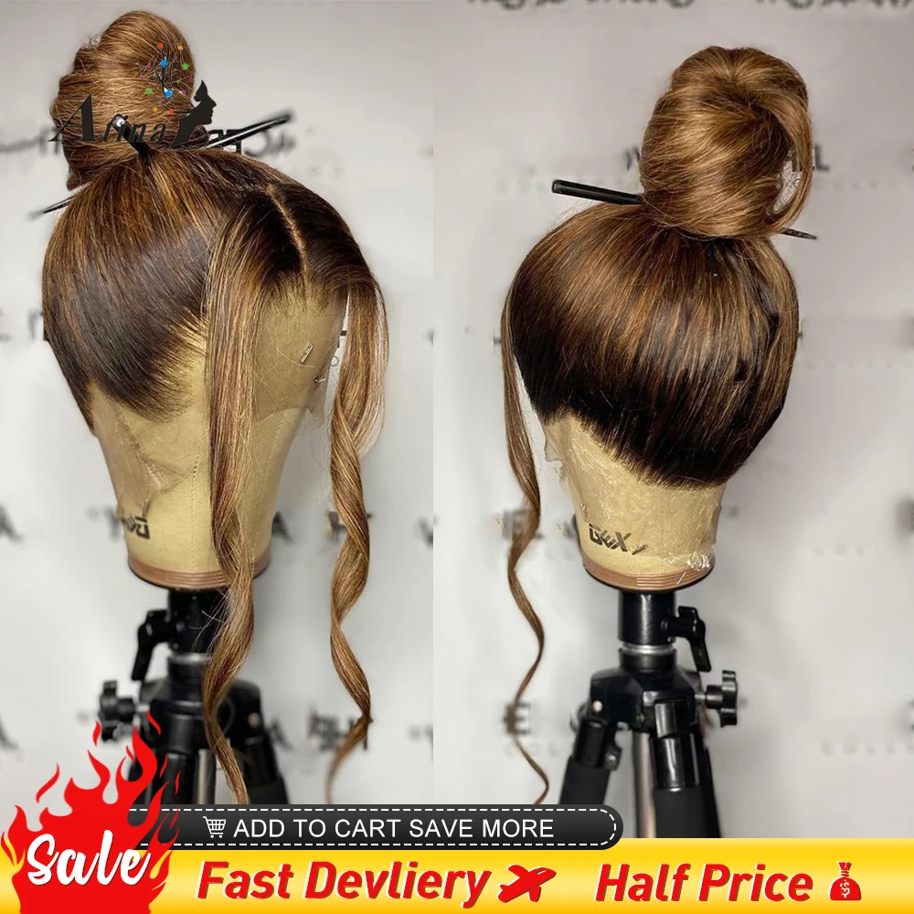 360 натуральные человеческие волосы бразильские с эффектом омбре | Парики из