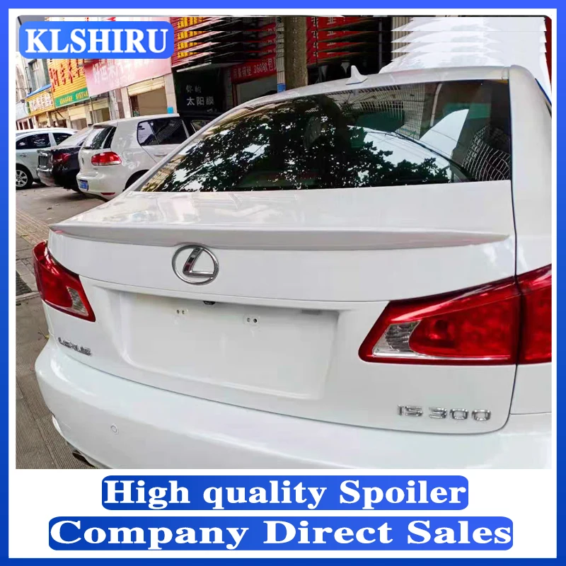 

Для Lexus IS250 IS300 IS350 2007 2008 2009 2010 2011 2012 2013 ABS пластиковый Неокрашенный праймер багажника крыла заднего спойлера автостайлинг