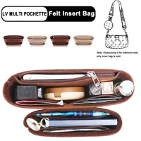 evertoner felt insert bag for lv multi pochettetravel inner purse portable cosmetic bag