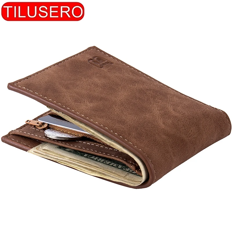 

New Coin Bag Zipper Men Wallet Small Money Purses With Design Dollar Price Top Men Thin Wallet