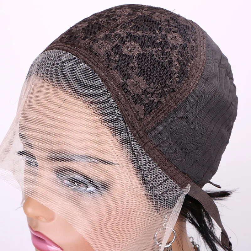Уникальный 13x1 Pixie Cut Curly Lace Wigs for Black Women Бразильский Virgin Remy Frontal Human Hair Парик с