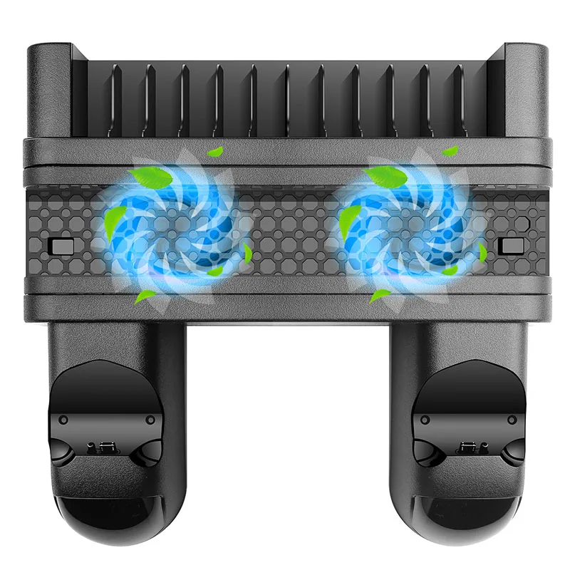 

For PS4/ For PS4 Slim/ For PS4 PRO Vertical Stand with Cooling Fan Cooler Dual Controller Charger Charging Station