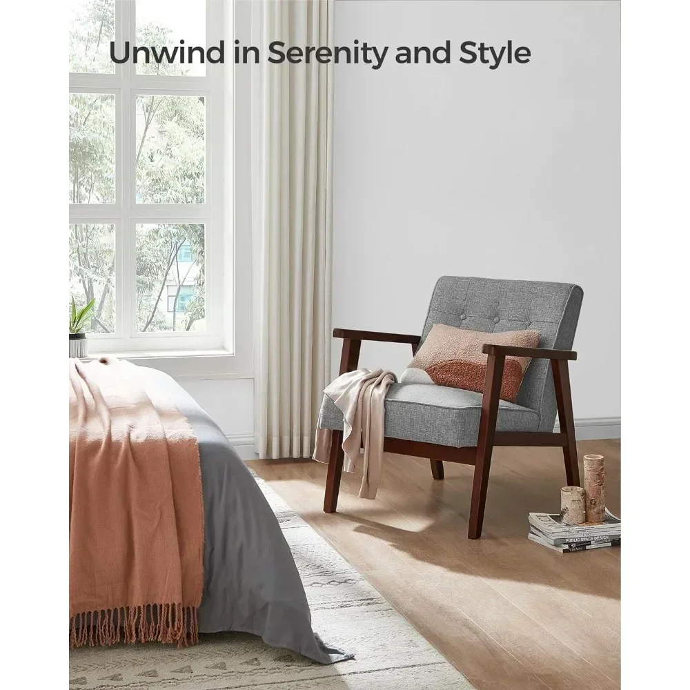 Стул для отдыха современное кресло середины века с подлокотниками и ножками из