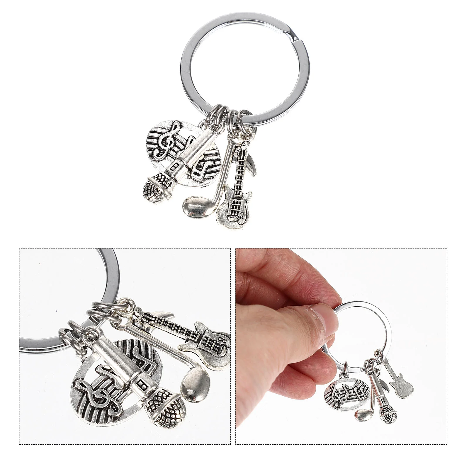 

Keychain Key Pendant Pendants Instrument Guitar Chains Musical Hanging Chain Backpack Partyelectric Designfavors Handbag Charms