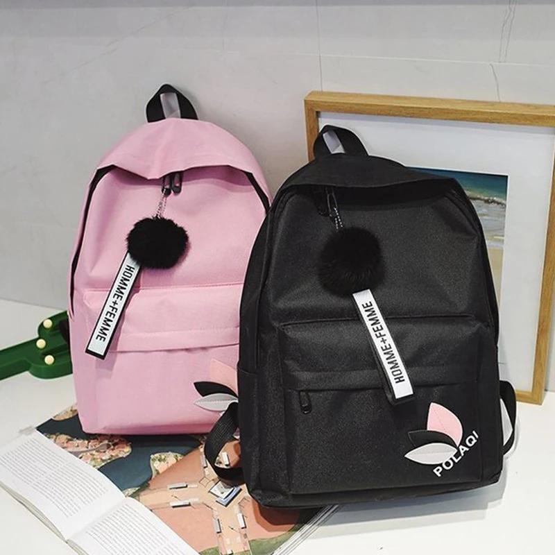 Фото Новинка 2022 Модный женский рюкзак для девочек Простой Легкий дешевый маленький