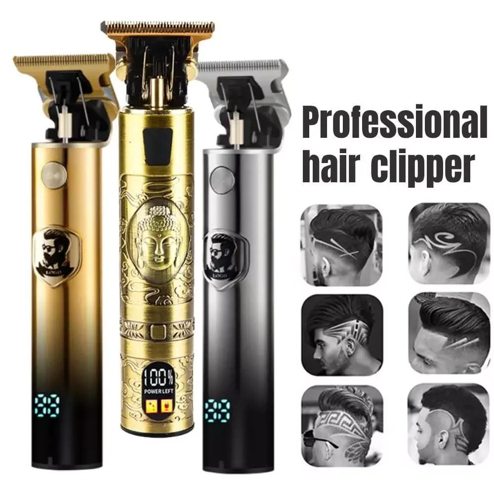 T9  Hair Trimmer Cordless Shaver Beard Trimmer  Shaver for Men 0mm Men Barber Hair Cutting Machine For Men