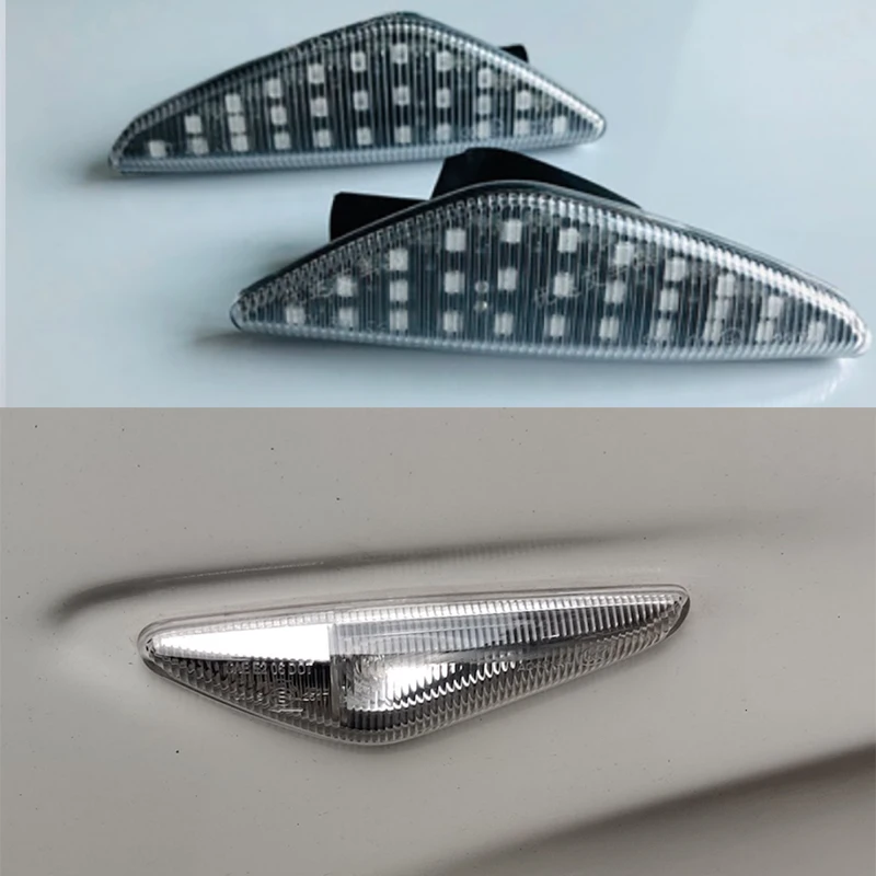 

Fit for BMW X3 X5 X6 F25 E70 E71 fender E46 turn signal side light signal light running water Appearance accessories