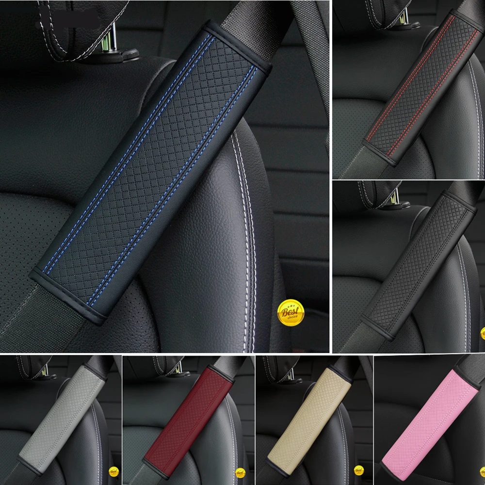

For Honda Odyssey Pilot Vezel Stream Shuttle URV Inspier XRV Auto Safety belt Car Seat Shoulder Strap Pad Cover Breathable 1pcs