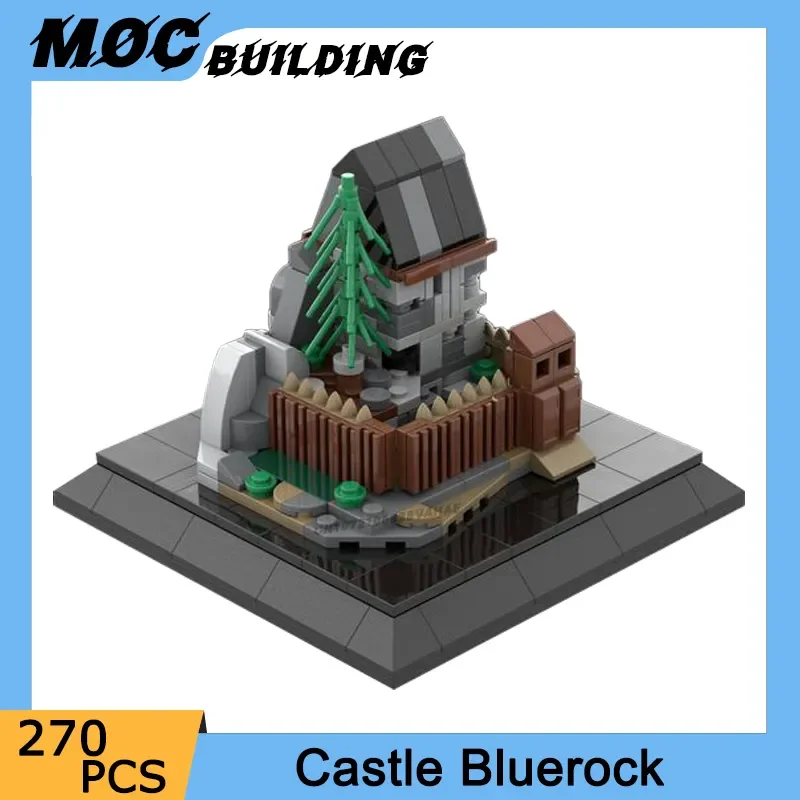 

DIY Street View Series Miniature Architecture Castle Bluerock Model Building Blocks DIY Creative Idea Bricks Assemble Toys Gifts