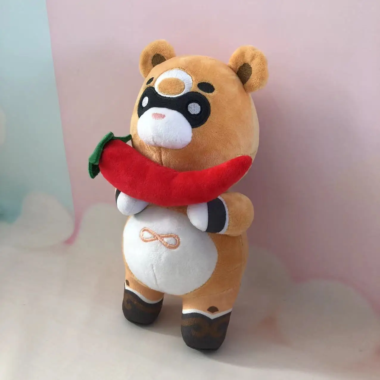 

Game Genshin Impact Guoba Plush Toy Xiangling Raccoon Beanie Bear Stuffed Animal Soft Pillow Plushie Figure Gift for Kids Fans