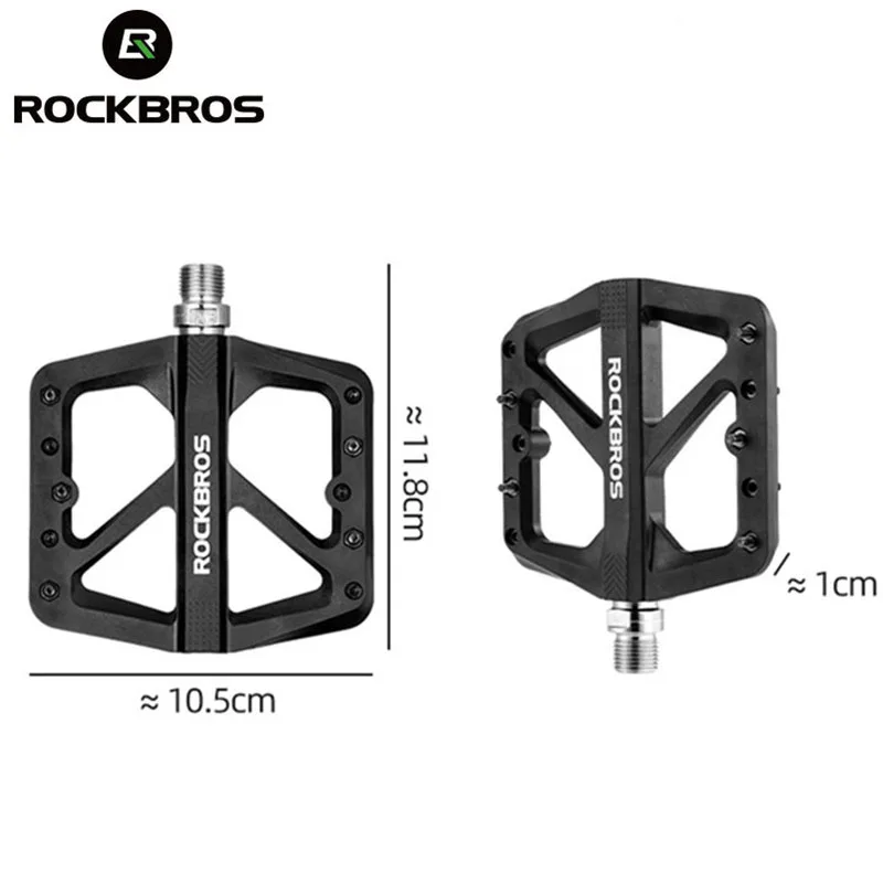 

Велосипедная педаль ROCKBROS, нейлоновая Водонепроницаемая велосипедная педаль с подшипником DU, широкая площадь, ультралегкие аксессуары