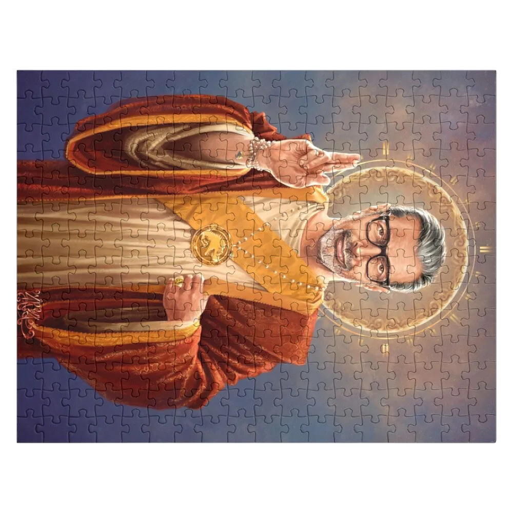 Saint Jeff of Goldblum - оригинальная религиозная картина головоломка деревянный пазл для