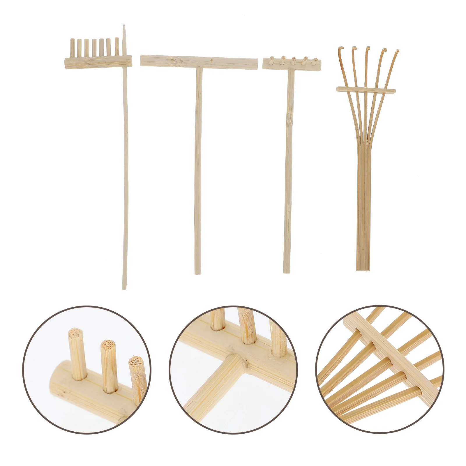 

Garden Zen Rake Mini Diy Tools Sand Rakes Miniature Desk Set Tiny Decorationsandbox Fidgetsplant Box Table Play Toy Feng