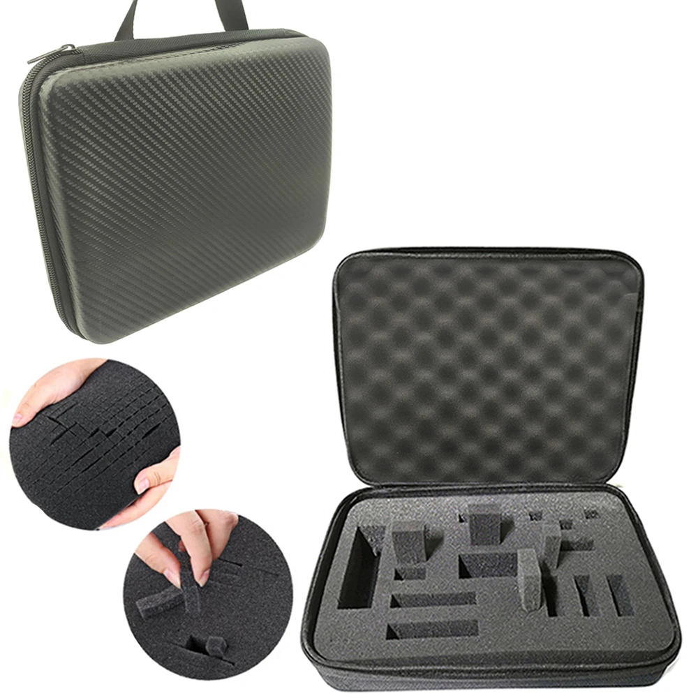 

EVA Waterproof Storage Bag With Foam Outdoor Travel Zipper Case For Toolkit Bags Car Camera Lens Storage Box Accessories