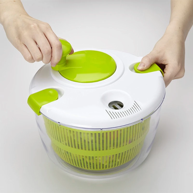 

Salad Spinner Lettuce Greens Washer Dryer Drain Crisper Strainer For Washing Drying Leafy Vegetables Kitchen Accessories
