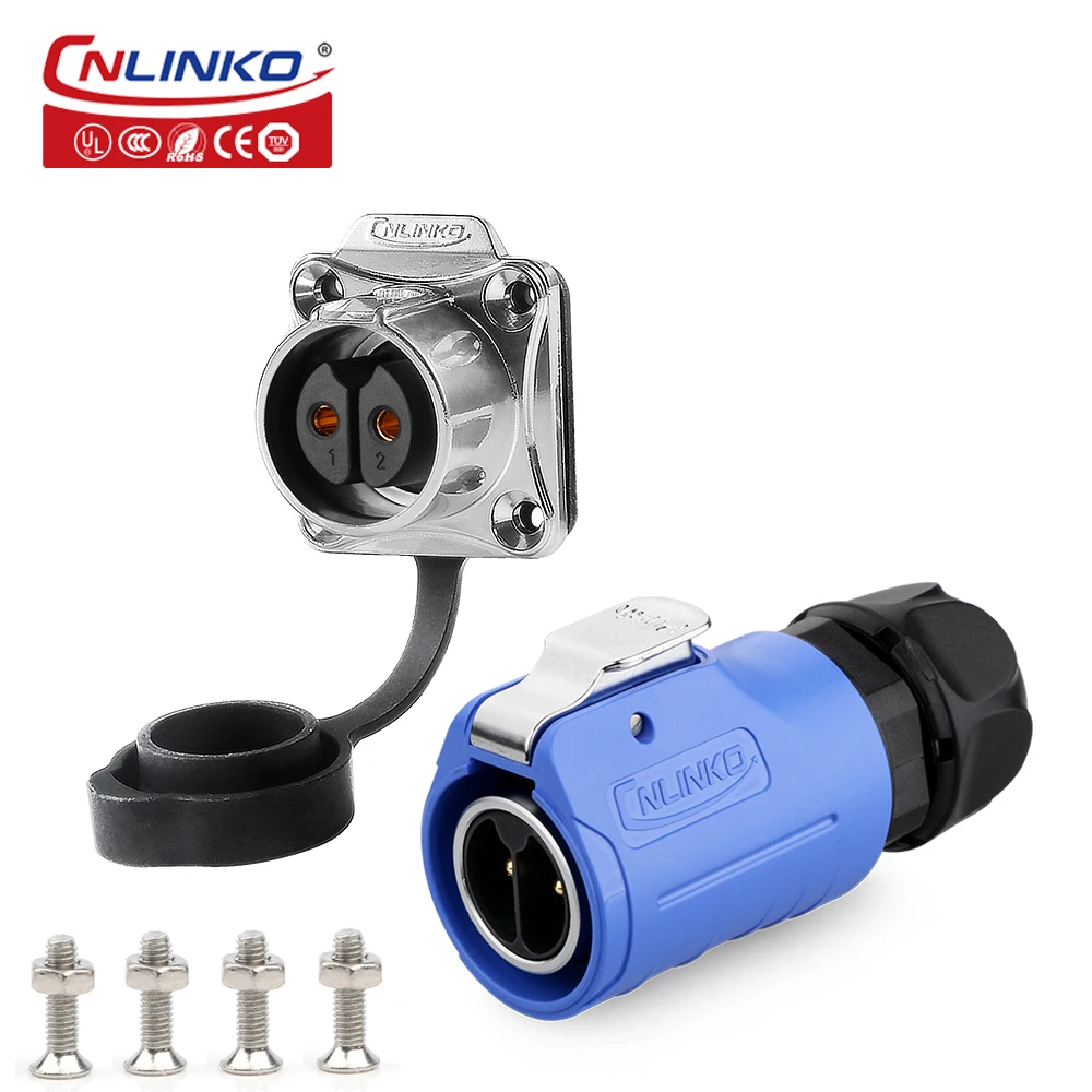

CNLINKO LP20 2 3 4 5 7 9 12pin Waterproof 20A~5A Wire Connector for Power Solar Energy LED Lighting Medical Industrial Device