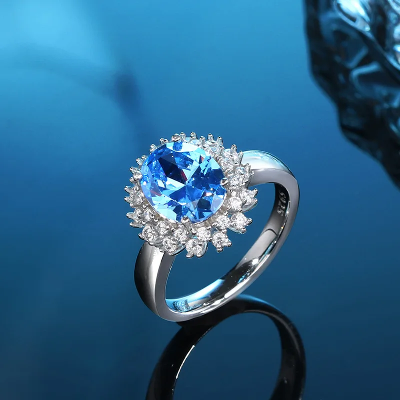 

Модное женское кольцо с имитацией бриллианта S925, высококачественное чувствительное европейское и американское ювелирное изделие, оптовая продажа
