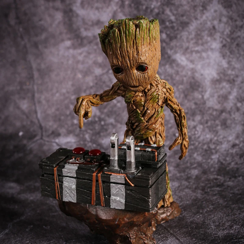 

Guardians of The Galaxy Groot Statue Model Dolls Avengers Cute Baby Tree Man Anime Figurines Action Figure Toys Collectible Gift