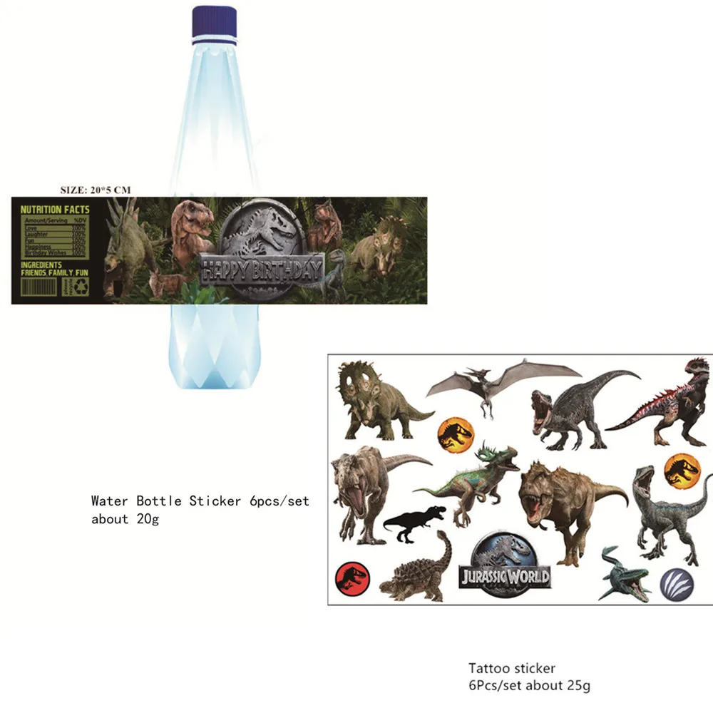 Dinosaur Jurassic World Stickers Kids Label Sticker dinosaur