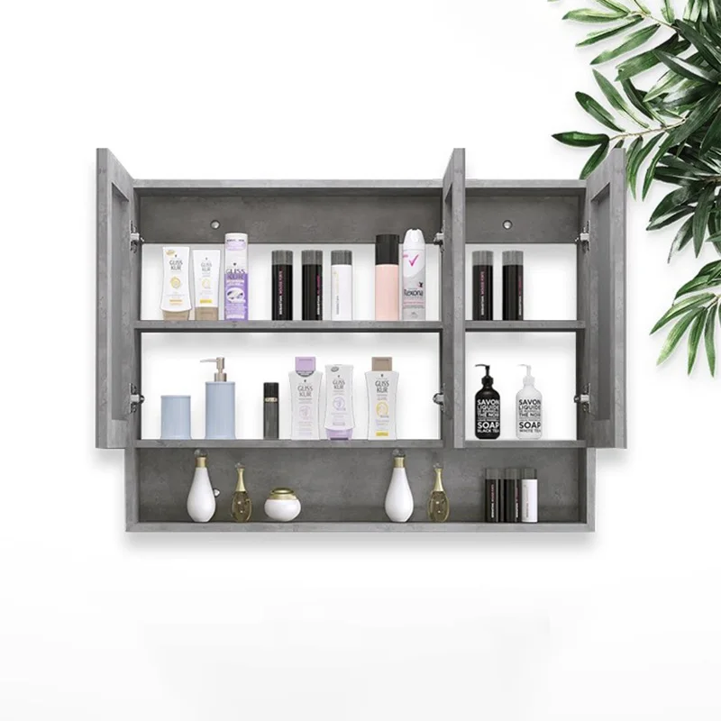 Ящик для инструментов зеркала ванны настенный шкаф туалет умные белые узкие