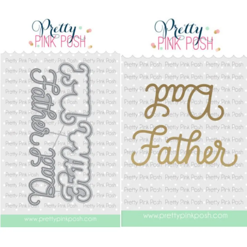 

Father's Day Metal Cutting Dies Hot Foil Diy Molds Scrapbooking Paper Making Crafts Template Handmade Card 2023 New Arrivals