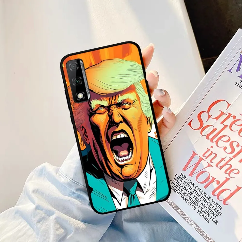 Чехол для телефона с рисунком Trump Fun Huawei Y9 6 7 5 Prime Enjoy 7s 8 Plus 7a 9e 9plus 8E Lite Psmart Shell
